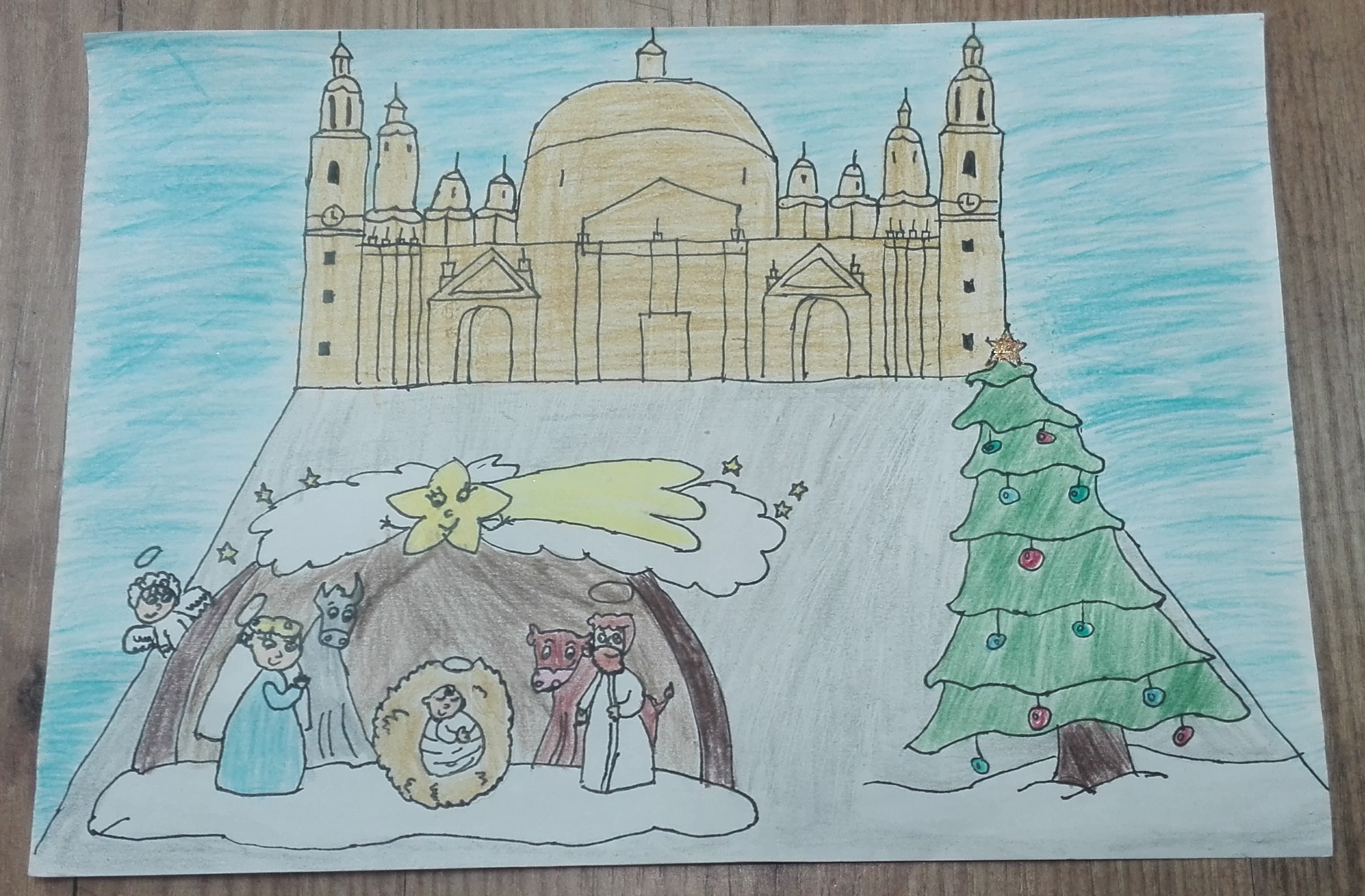 ganadora del concurso de dibujo