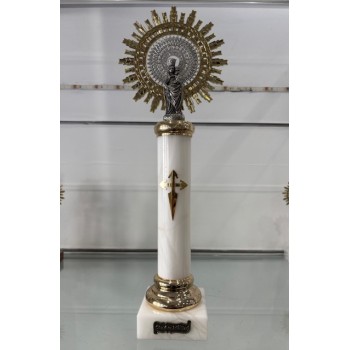 VIRGEN DEL PILAR 40,5 MARMOL ALABASTRO BLANCO VIRGEN DEL PILAR 40,5 MARMOL ALABASTRO BLANCO