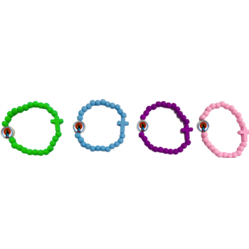 PULSERA VIRGEN DEL PILAR NIÑA COLORES