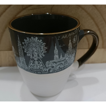 TAZA PEQUE&Ntilde;A CON RELIEVE ZARAGOZA
