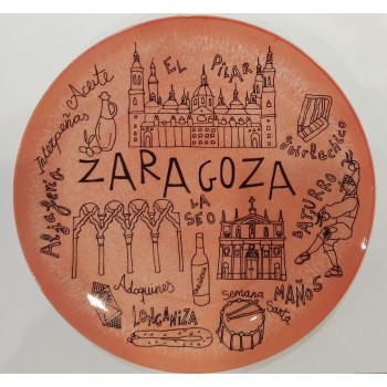 PLATO ROJO ZARAGOZA PLATO ROJO ZARAGOZA